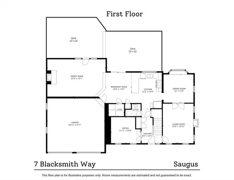 Floorplan - 7 Blacksmith Way, Saugus, MA 01906 photo 1 of 3