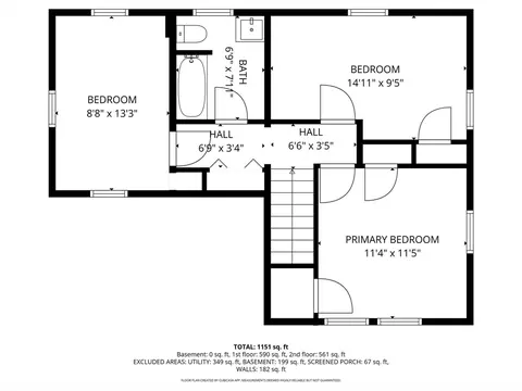 Floorplan - 191 Laconia St, Springfield, MA 01129 photo 2 of 3