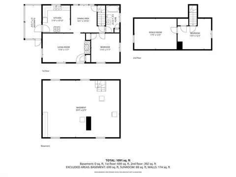 Floorplan - 11 Clark Ave, Walpole, MA 02081 photo 1 of 2