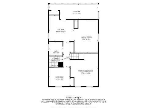 Floorplan - 15 Waverly Ave, Everett, MA 02149 photo 1 of 4