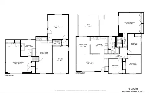 Floorplan - 48 Gary Rd, Needham, MA 02494 photo 1 of 1