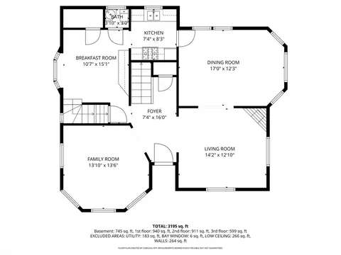 Floorplan - 445 Madison St, Fall River, MA 02720 photo 2 of 5