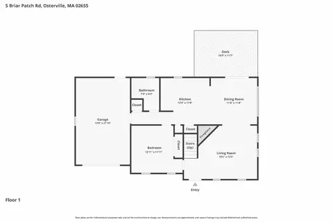Floorplan - 5 Briar Patch Rd, Osterville, MA 02655 photo 1 of 1
