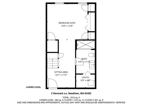 Floorplan - 2 Denmark Ln #2, Needham, MA 02492 photo 1 of 3