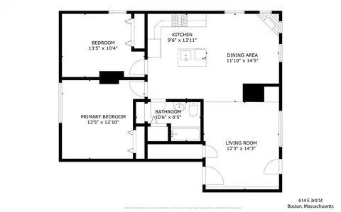 Floorplan - 614 E 3rd St #1, Boston, MA 02127 photo 1 of 1