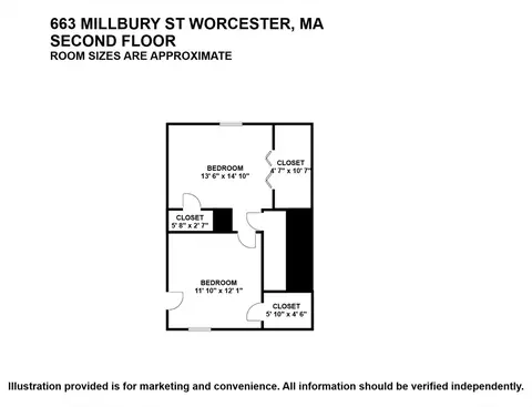 Floorplan - 663 Millbury St, Worcester, MA 01607 photo 2 of 2