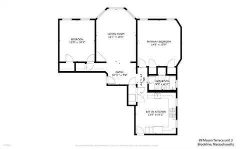 Floorplan - 89 Mason Ter #3, Brookline, MA 02446 photo 1 of 1