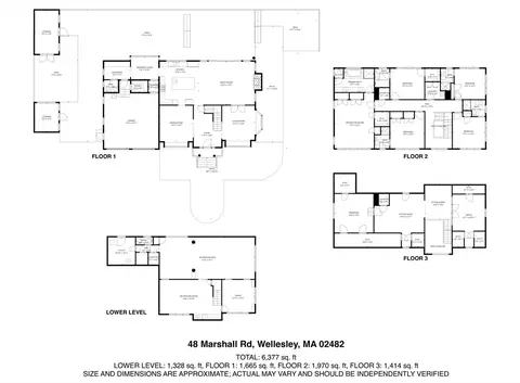 Floorplan - 48 Marshall Rd, Wellesley, MA 02482 photo 1 of 1