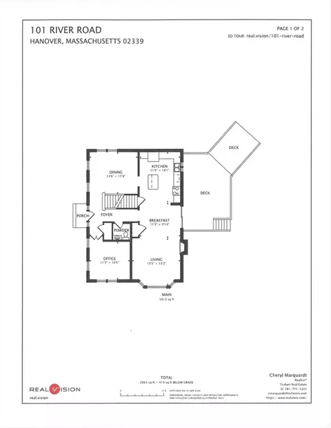 Floorplan - 101 River Rd, Hanover, MA 02339 photo 1 of 2