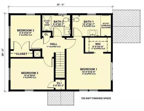 Floorplan - 32 Lexington Dr, Beverly, MA 01915 photo 2 of 3