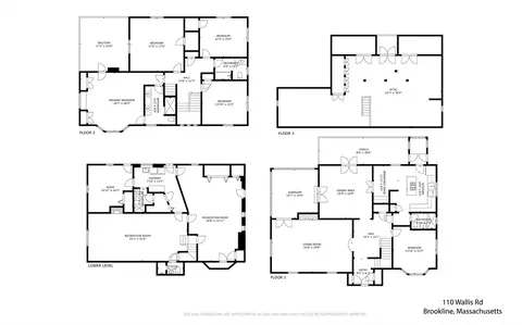 Floorplan - 110 Wallis Rd, Brookline, MA 02467 photo 1 of 1