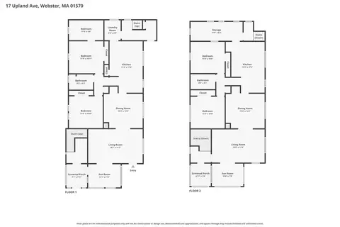 Floorplan - 17 Upland Ave, Webster, MA 01570 photo 1 of 1