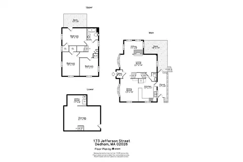 Floorplan - 173 Jefferson St, Dedham, MA 02026 photo 3 of 3