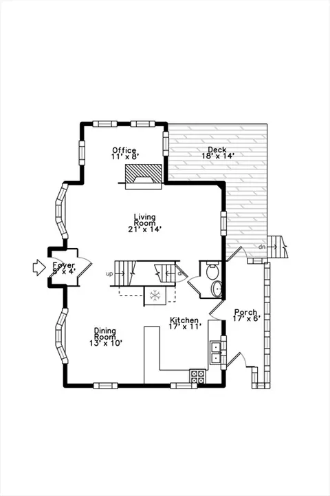 Floorplan - 173 Jefferson St, Dedham, MA 02026 photo 2 of 3