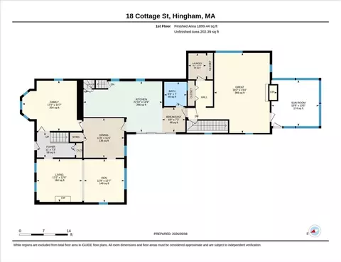 Floorplan - 18 Cottage St, Hingham, MA 02043 photo 1 of 2