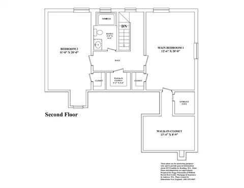 Floorplan - 223 Franklin St, Reading, MA 01867 photo 2 of 3