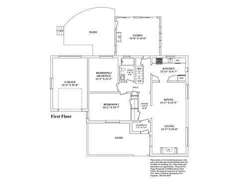 Floorplan - 223 Franklin St, Reading, MA 01867 photo 1 of 3