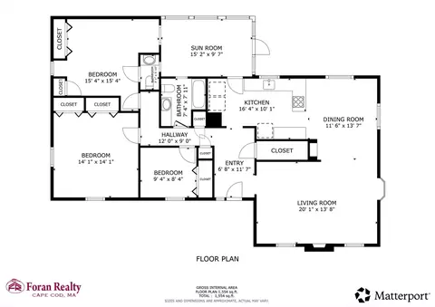 Floorplan - 1230 Massasoit Rd, Eastham, MA 02642 photo 1 of 1
