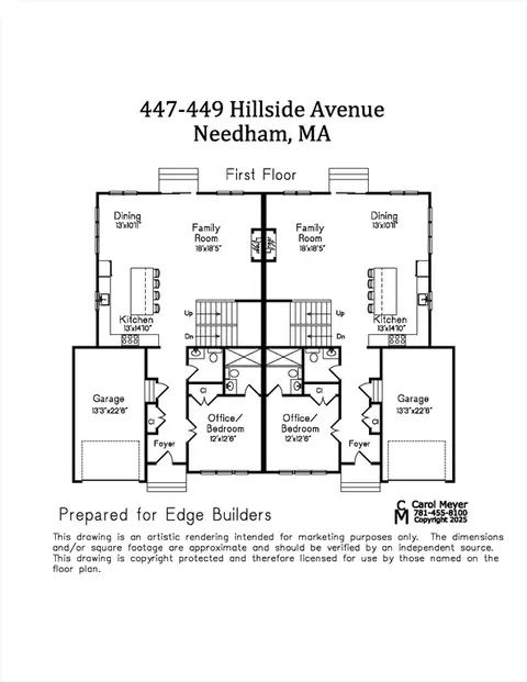 Floorplan - 449 Hillside Ave #449, Needham, MA 02494 photo 1 of 4