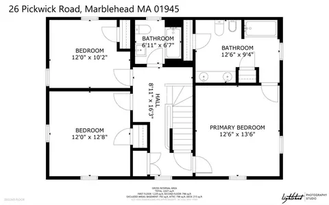 Floorplan - 26 Pickwick Rd, Marblehead, MA 01945 photo 2 of 5