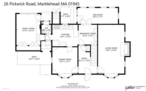 Floorplan - 26 Pickwick Rd, Marblehead, MA 01945 photo 1 of 5