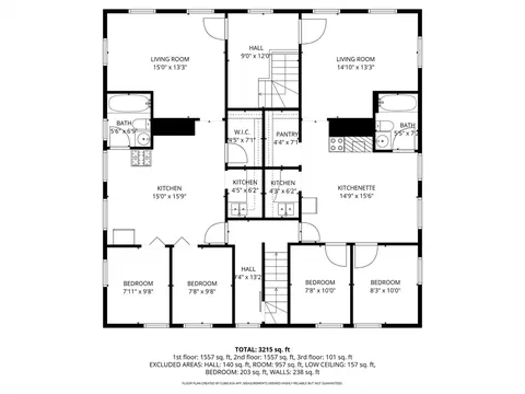 Floorplan - 96 John St, Fall River, MA 02721 photo 2 of 3