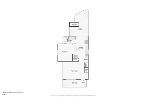 Floorplan - 96 Cleveland Ave, Everett, MA 02149 photo 3 of 5