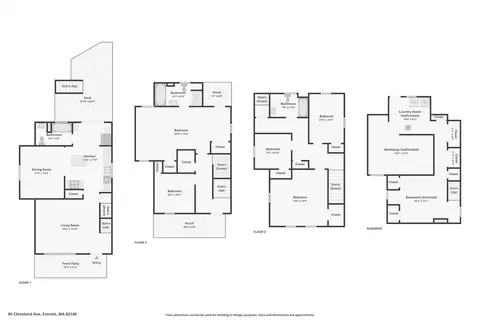 Floorplan - 96 Cleveland Ave, Everett, MA 02149 photo 1 of 5