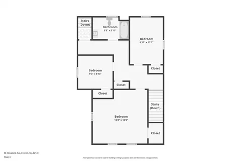 Floorplan - 96 Cleveland Ave, Everett, MA 02149 photo 5 of 5