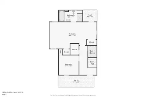 Floorplan - 96 Cleveland Ave, Everett, MA 02149 photo 4 of 5