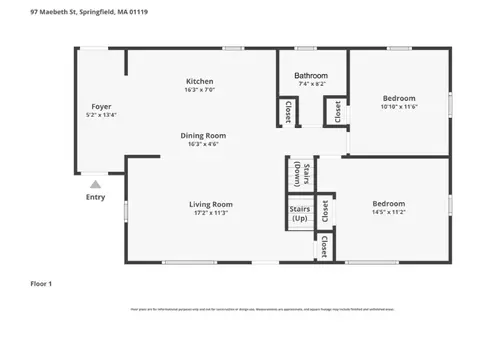 Floorplan - 97 Maebeth St, Springfield, MA 01119 photo 1 of 2