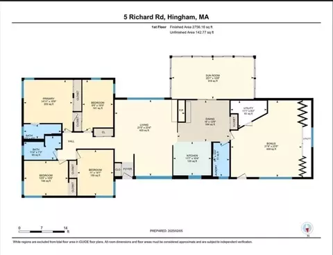 Floorplan - 5 Richard Rd, Hingham, MA 02043 photo 1 of 3