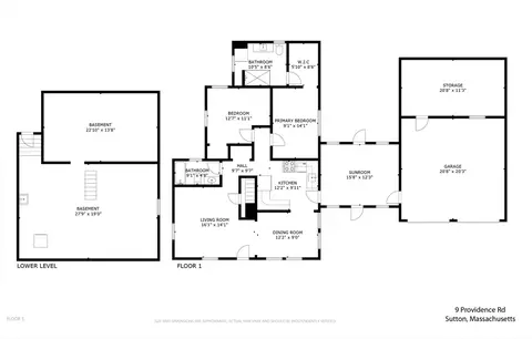Floorplan - 9 Providence Rd, Sutton, MA 01590 photo 1 of 1