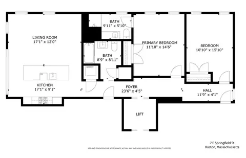 Floorplan - 7 E Springfield #5B, Boston, MA 02118 photo 1 of 1