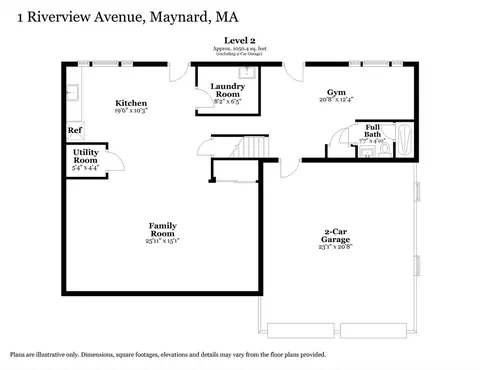Floorplan - 1 Riverview Ave, Maynard, MA 01754 photo 2 of 2