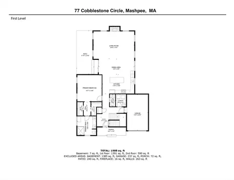 Floorplan - 77 Cobblestone Cir, Mashpee, MA 02649 photo 1 of 3