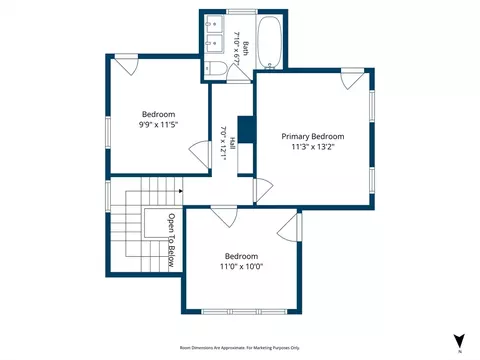 Floorplan - 22 Merrill Rd, Worcester, MA 01606 photo 2 of 2