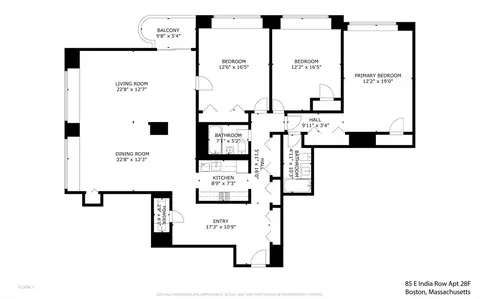 Floorplan - 85 E India #28F, Boston, MA 02110 photo 1 of 1