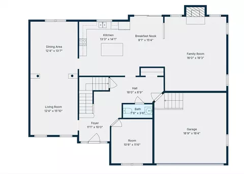 Floorplan - 7 Chevy Chase Rd, Worcester, MA 01606 photo 2 of 3