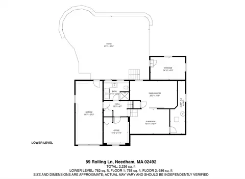 Floorplan - 89 Rolling Ln, Needham, MA 02492 photo 3 of 3