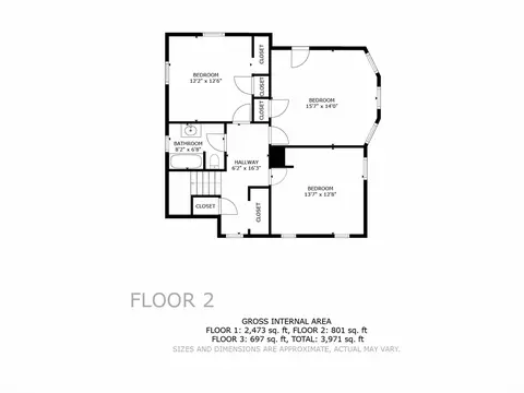 Floorplan - 33 High St, Stoneham, MA 02180 photo 2 of 3