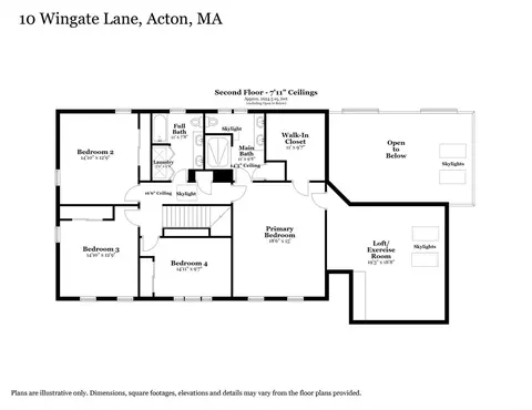 Floorplan - 10 Wingate Ln, Acton, MA 01720 photo 2 of 3
