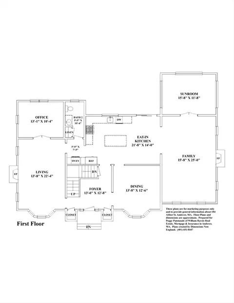Floorplan - 184 Abbot St, Andover, MA 01810 photo 1 of 4