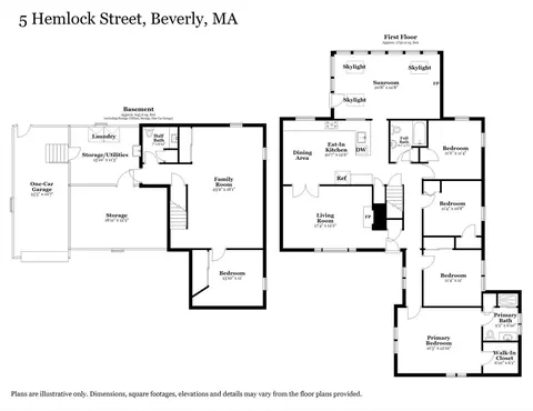 Floorplan - 5 Hemlock St, Beverly, MA 01915 photo 1 of 1