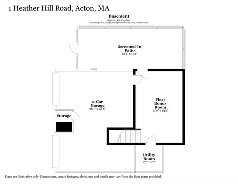 Floorplan - 1 Heather Hill Rd, Acton, MA 01720 photo 3 of 3