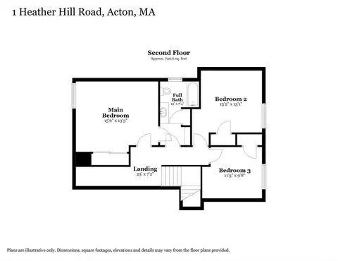 Floorplan - 1 Heather Hill Rd, Acton, MA 01720 photo 2 of 3