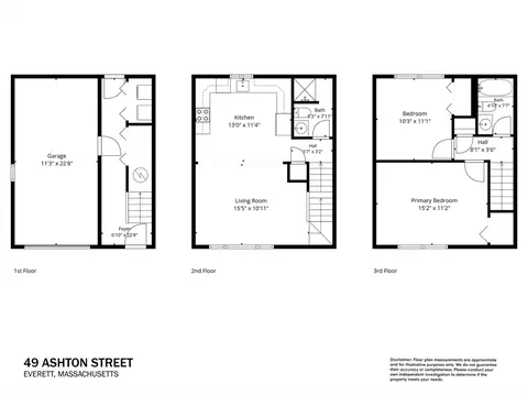 Floorplan - 49 Ashton St # R, Everett, MA 02149 photo 1 of 4