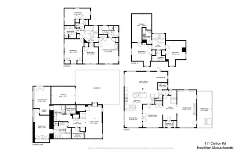 Floorplan - 111 Clinton Rd, Brookline, MA 02445 photo 1 of 1