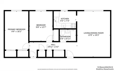 Floorplan - 133 Beaconsfield Rd #44, Brookline, MA 02445 photo 1 of 1