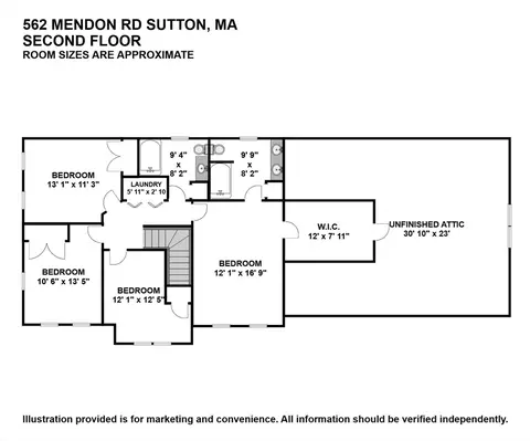 Floorplan - 562 Mendon Rd, Sutton, MA 01590 photo 2 of 3